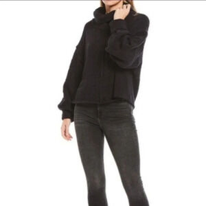 NWT Free People Black Be Yours Sweater XS